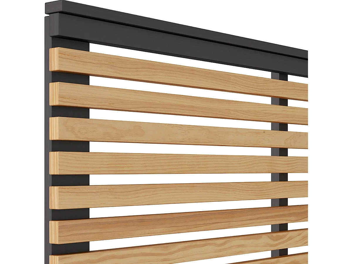 Hoofdbord Lavis - 163x5x100cm - Bruin