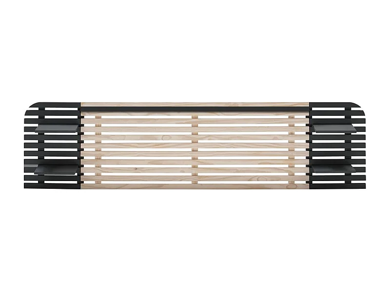 Hoofdbord Dimas - 240x23.4x61.9cm - Zwart