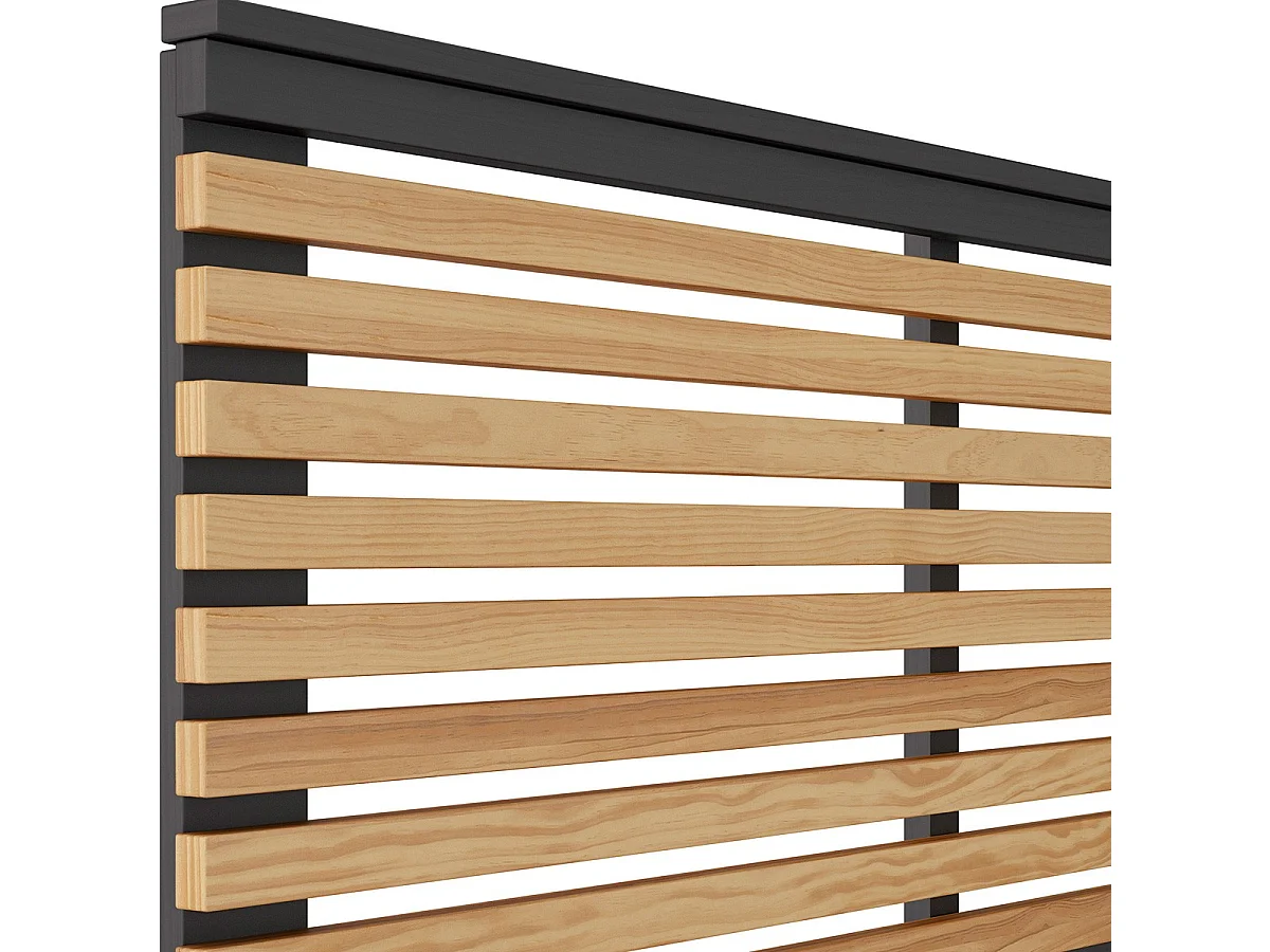 Hoofdbord Lavis - 146x5x100cm - Bruin