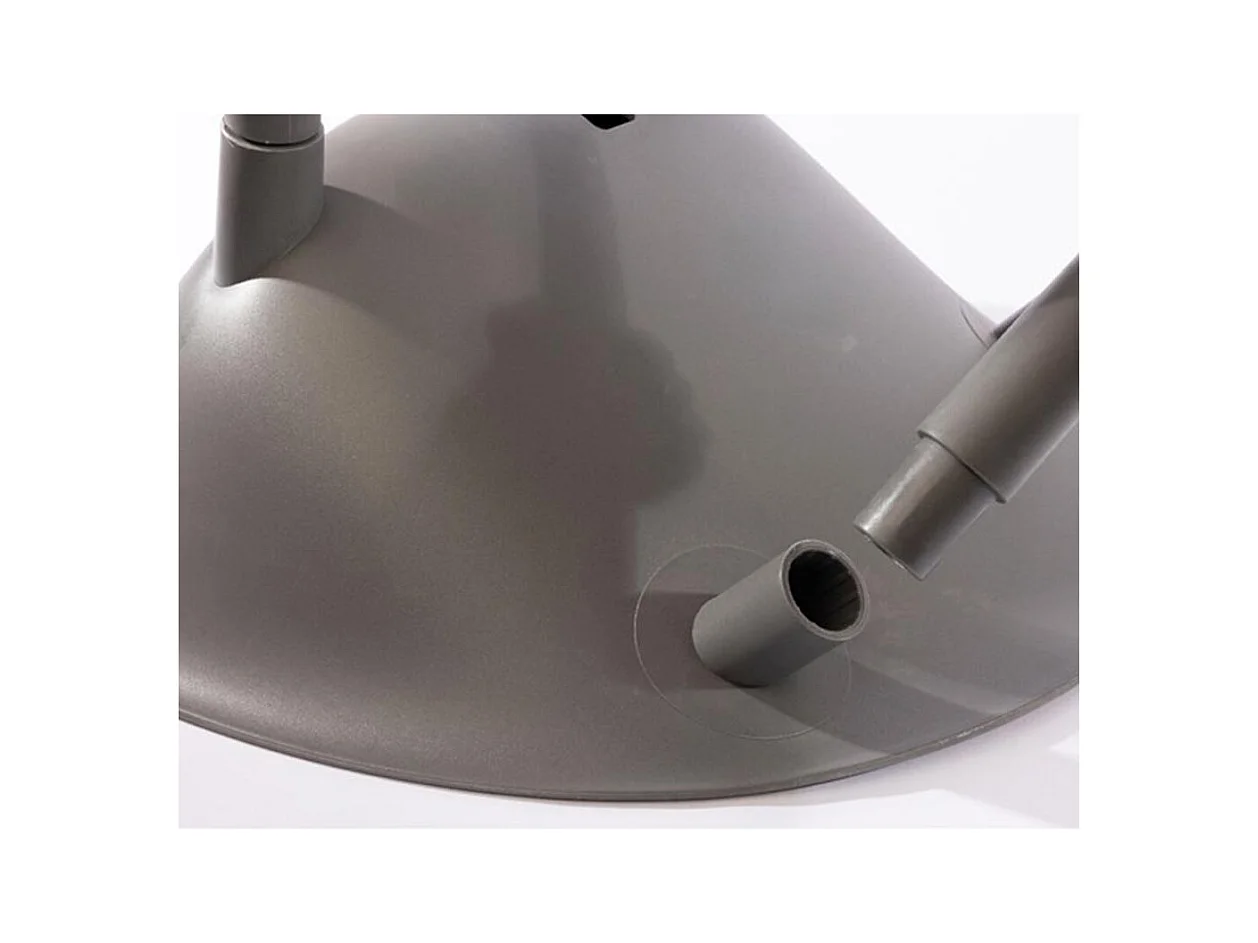 Salon de jardin en plastique Marbella Anthracite - Jardideco