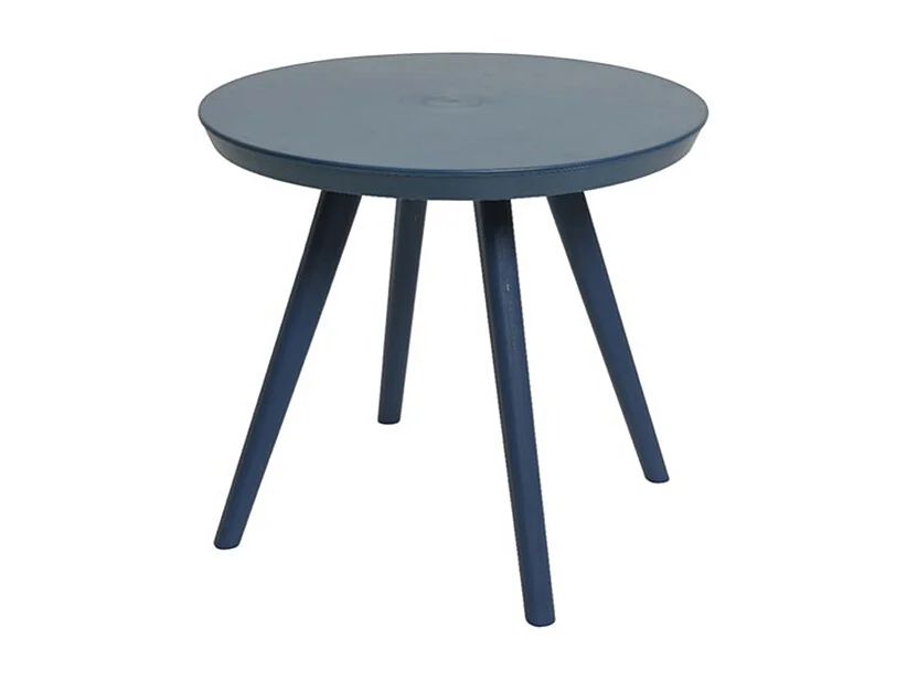 Salon de jardin en plastique Marbella bleu - Jardideco