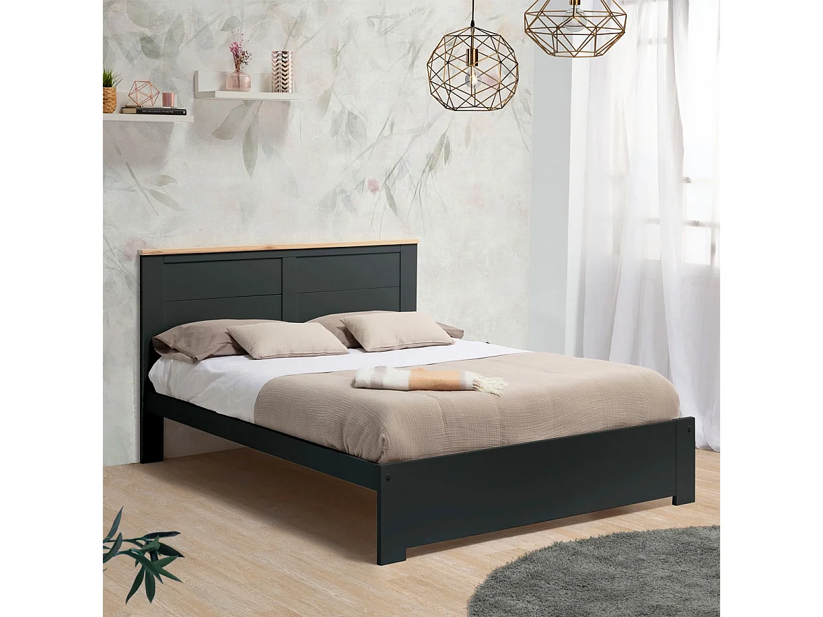 Bed Akira - 197x152x100cm - Grijs