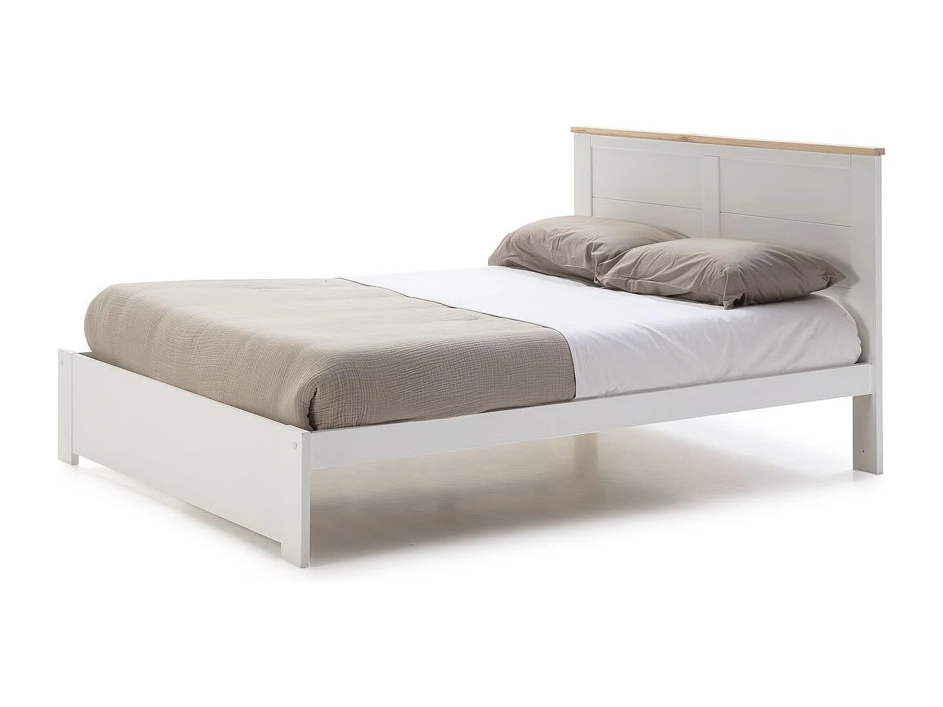 Bed Akira - 197x152x100cm - Wit