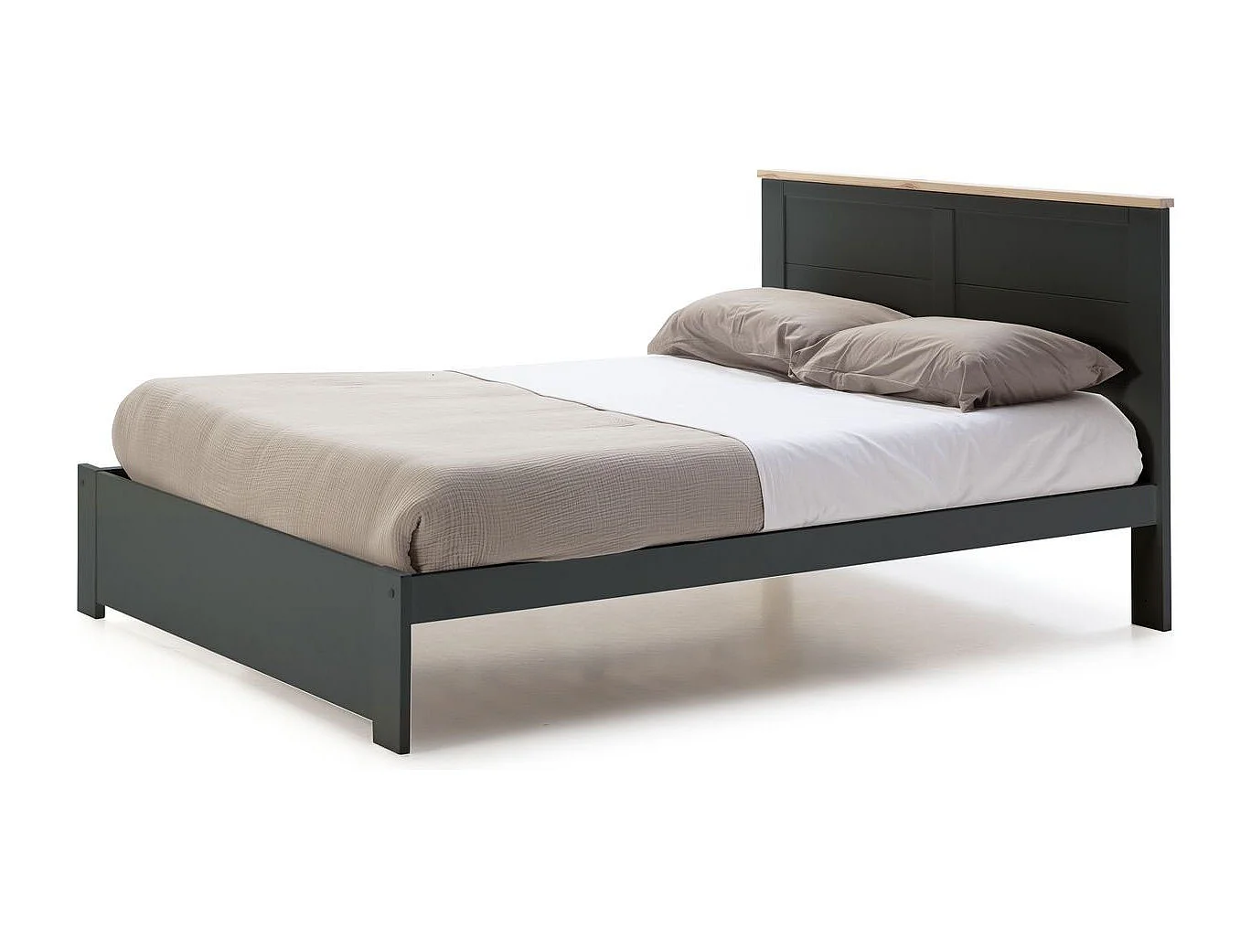 Bed Akira - 207x172x100cm - Grijs