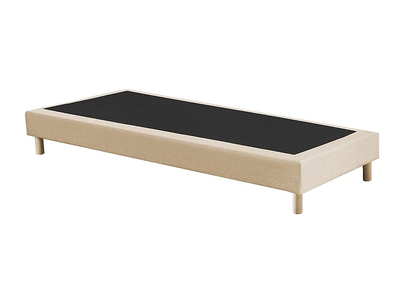 Sommier tapissier à lattes fixes, couchage ferme, soutien optimal Dimensions - 90 x 190 cm, Sommier - Beige