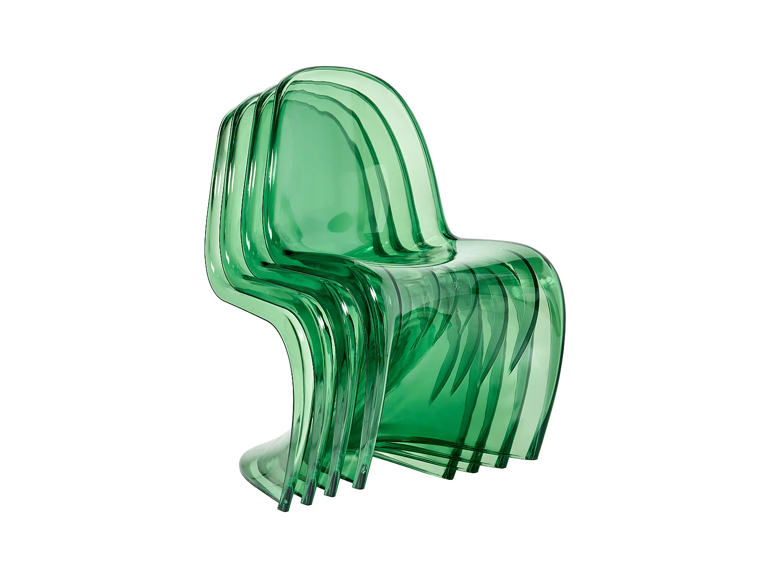 Conjunto de 4 sillas de jardín VASIA Material sintético Verde