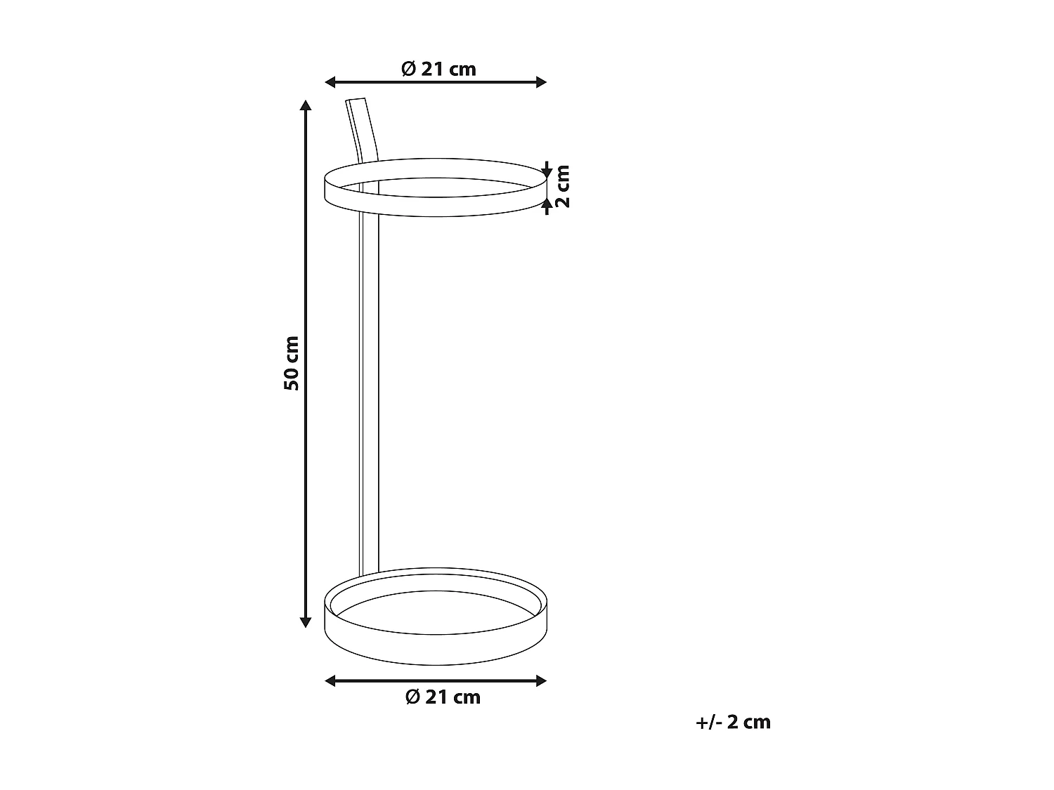 Porte-parapluie LOBAMBA Métal Noir