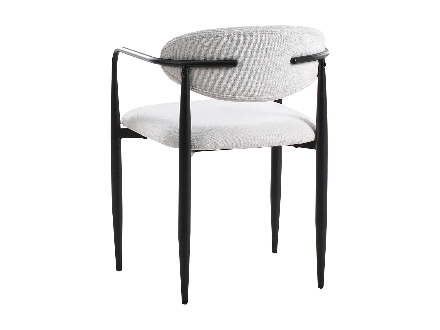 Lot de 2 chaises de salle à manger TANEVIK Tissu Blanc cassé