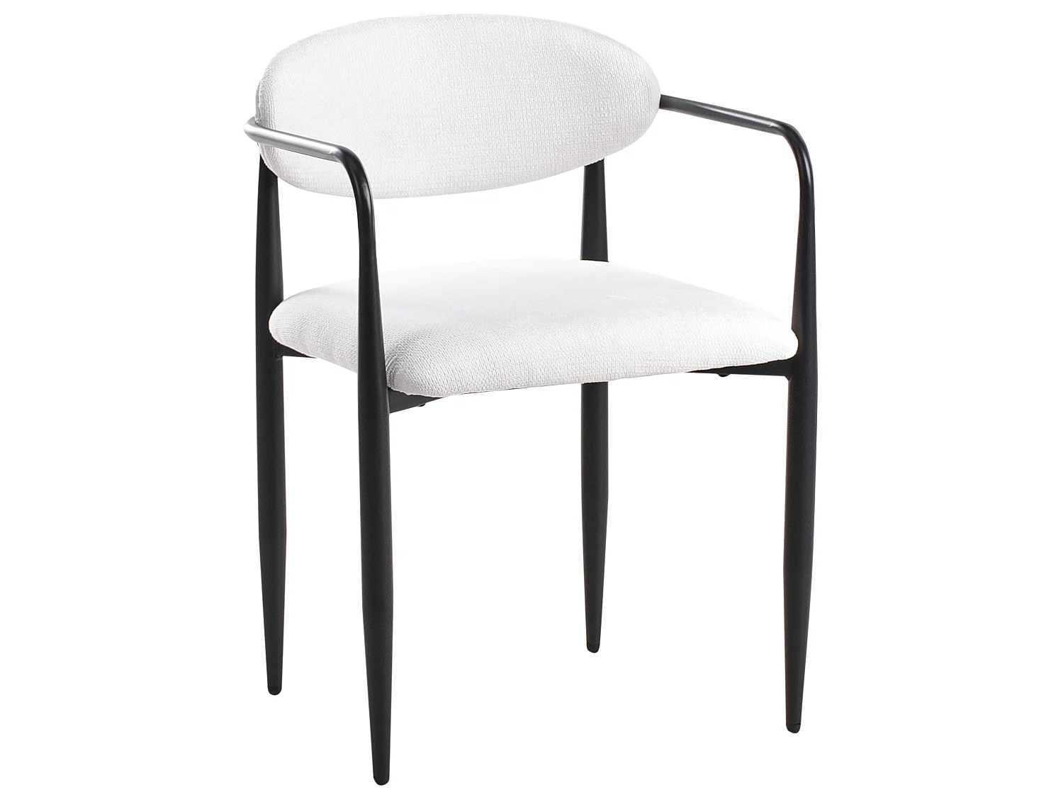 Set of 2 Dining Chairs TANEVIK Fabric Off-White