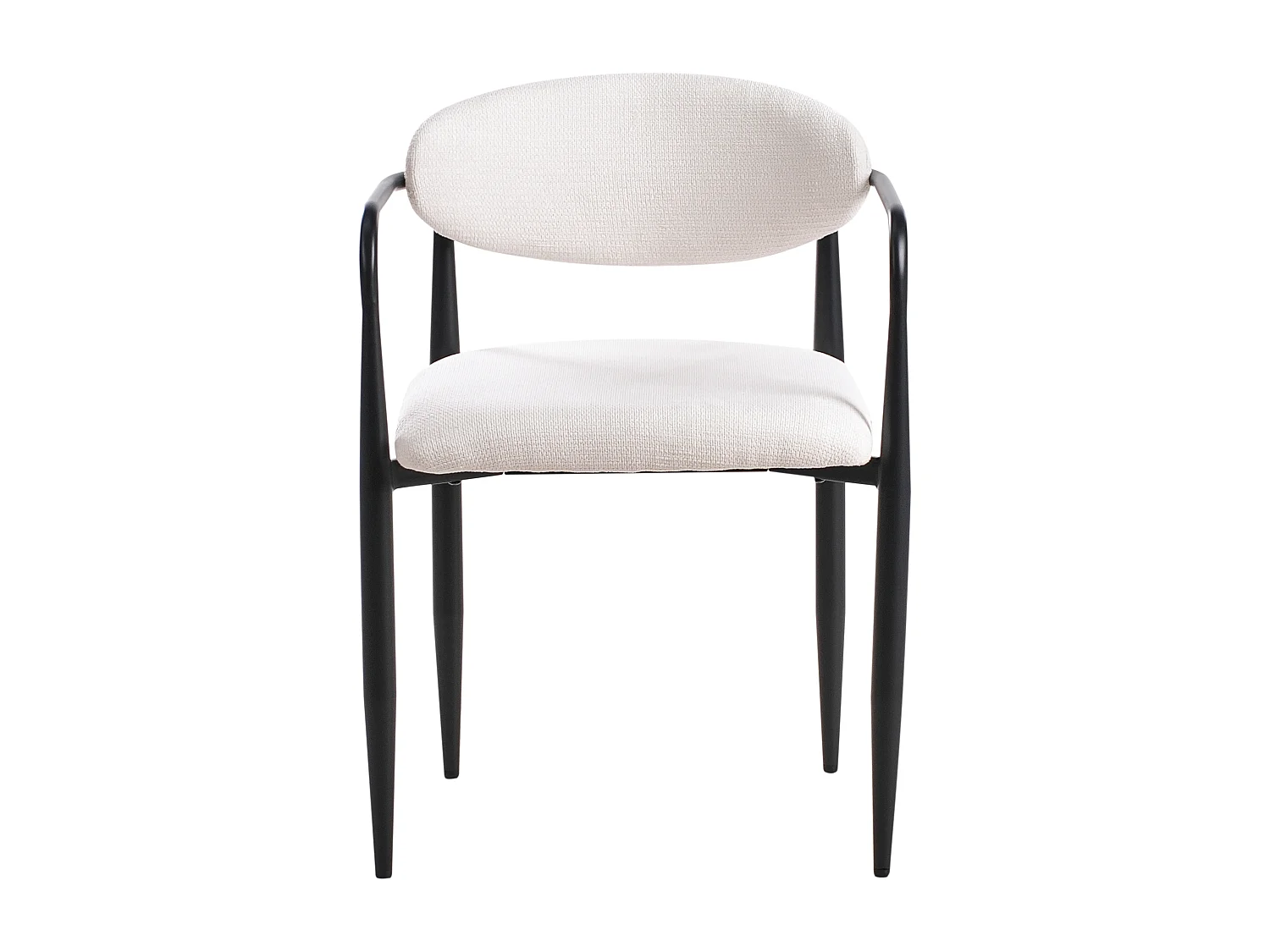 Lot de 2 chaises de salle à manger TANEVIK Tissu Beige clair