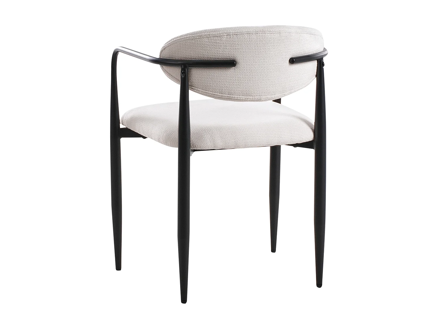 Lot de 2 chaises de salle à manger TANEVIK Tissu Beige clair