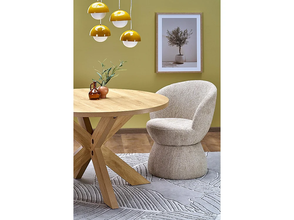 Tavolo da pranzo Morus (76x120)/MDF e impiallacciatura/marrone