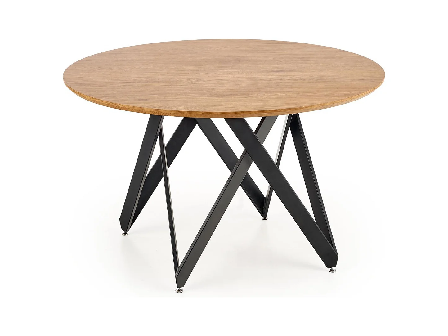 Table à manger Mozambique (120x75)/MDF et métal/Marron et noir