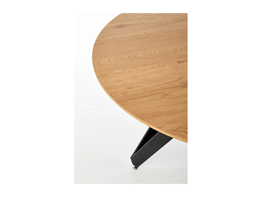 Table à manger Mozambique (120x75)/MDF et métal/Marron et noir