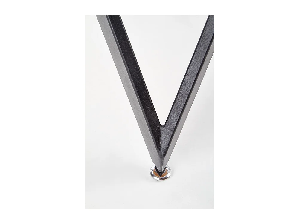 Table à manger Mozambique (120x75)/MDF et métal/Marron et noir