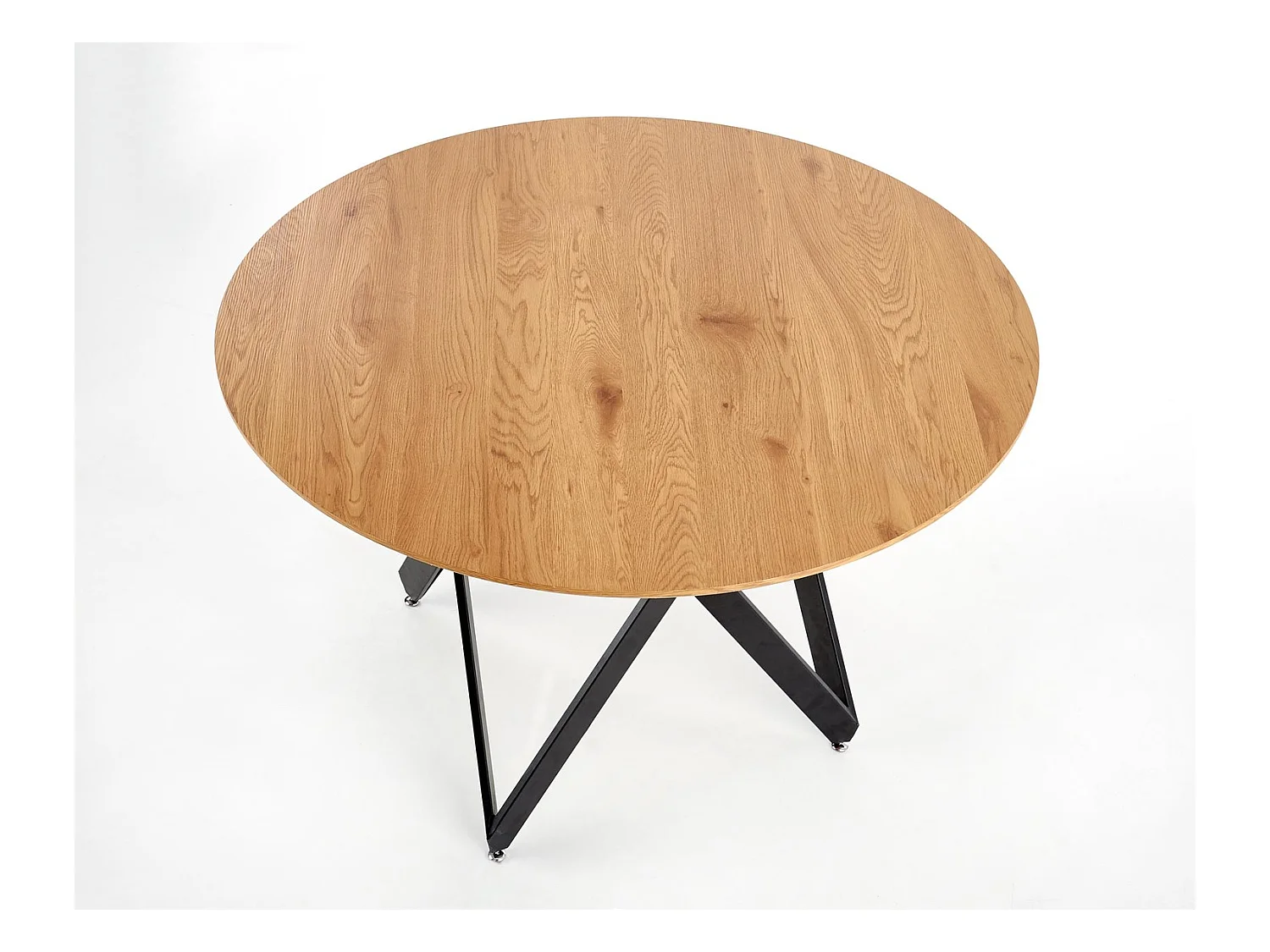 Table à manger Mozambique (120x75)/MDF et métal/Marron et noir