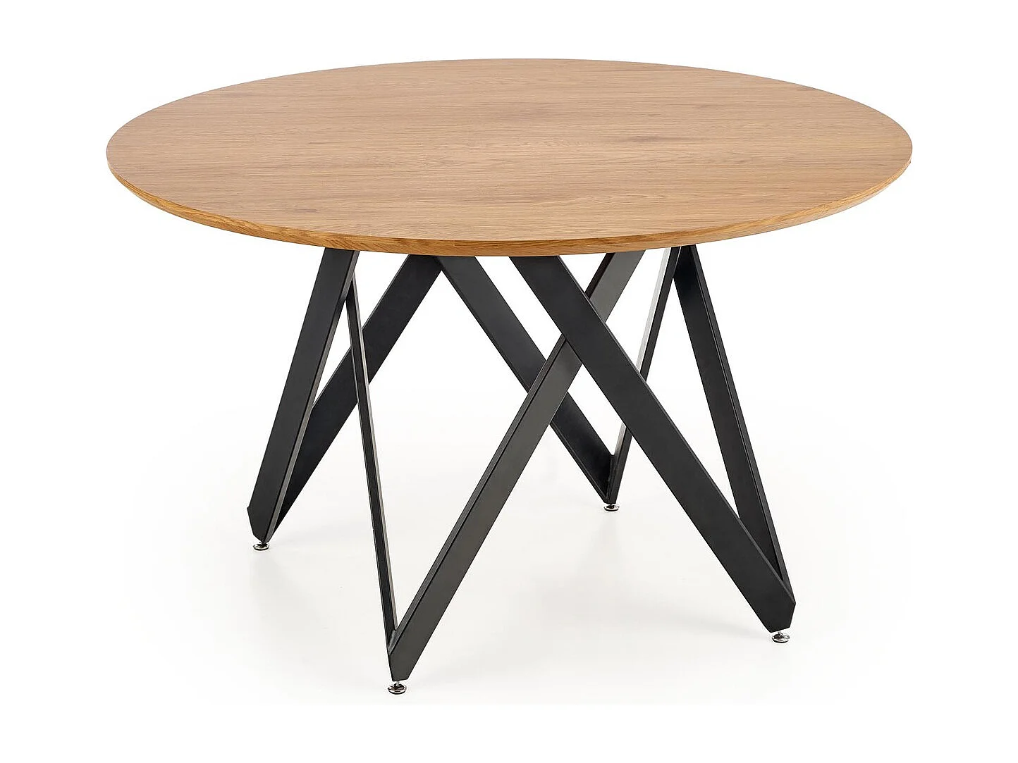 Table à manger Mozambique (120x75)/MDF et métal/Marron et noir