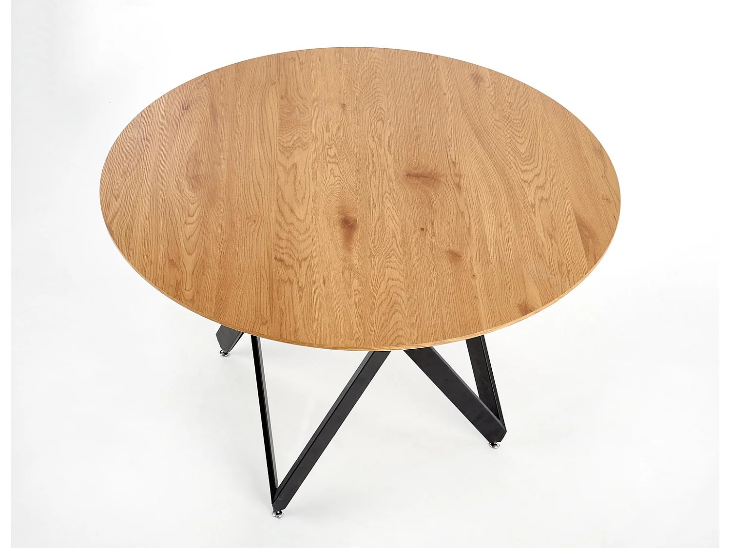 Table à manger Mozambique (120x75)/MDF et métal/Marron et noir