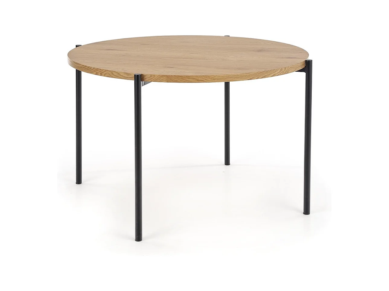 Tavolo da pranzo Morgan (120x76)/MDF e metallo/marrone e nero