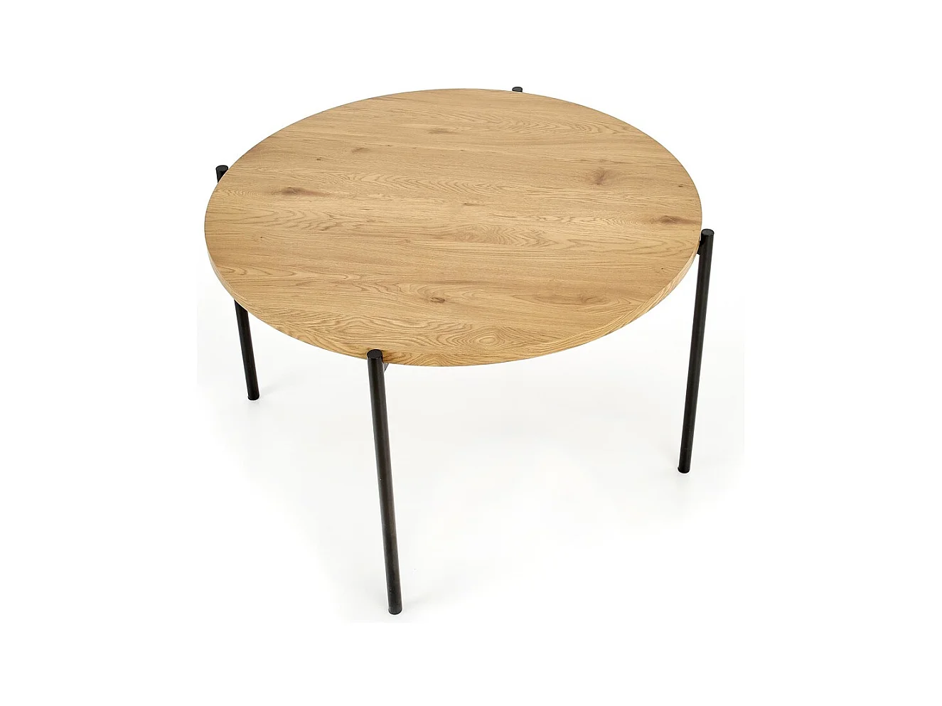 Tavolo da pranzo Morgan (120x76)/MDF e metallo/marrone e nero