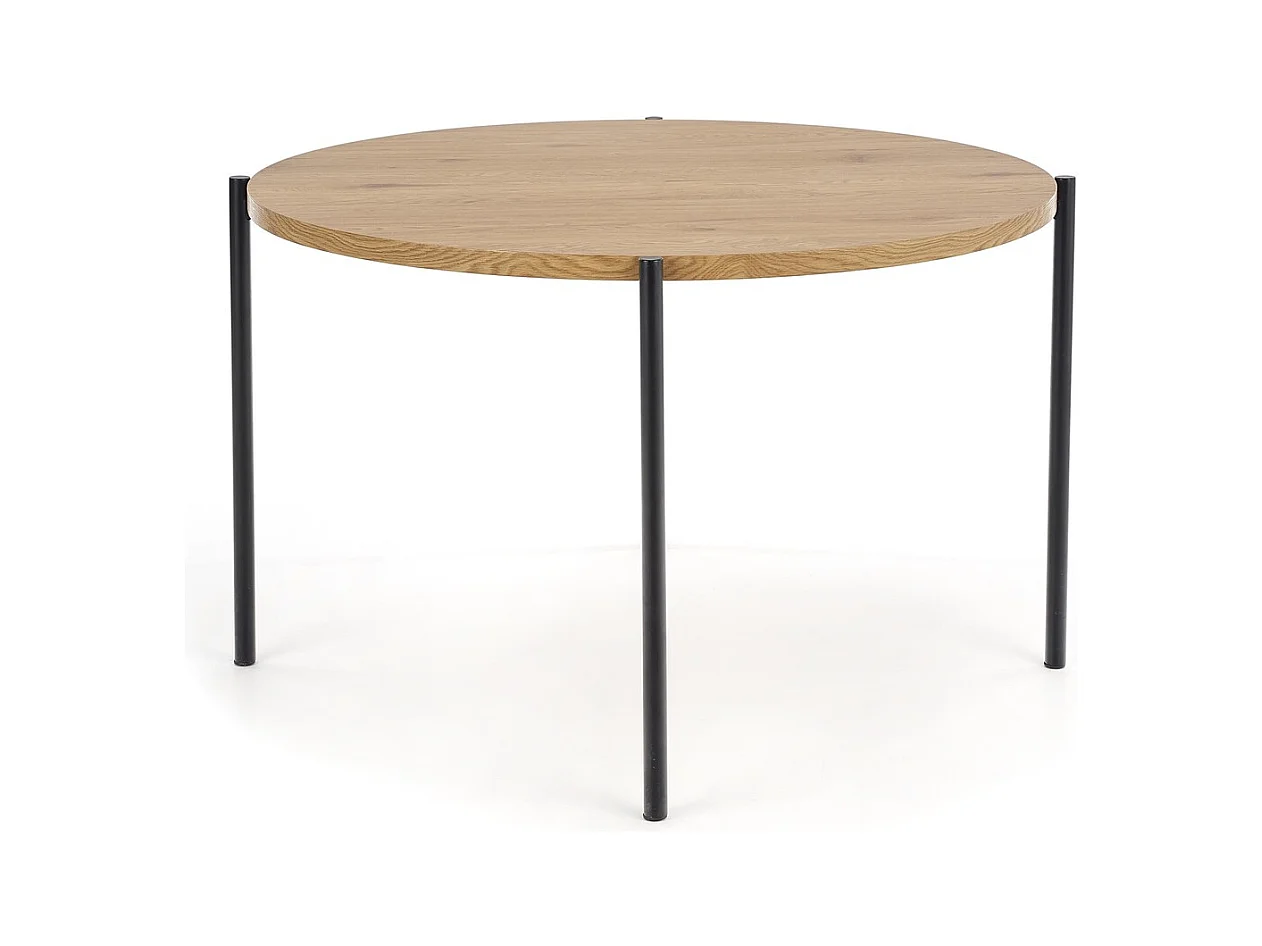 Tavolo da pranzo Morgan (120x76)/MDF e metallo/marrone e nero