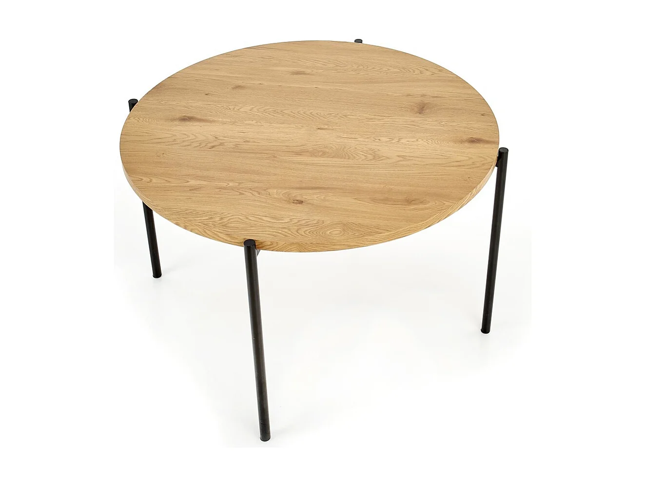 Esstisch Morgan (o120x76)/MDF&Metall/Braun&Schwarz