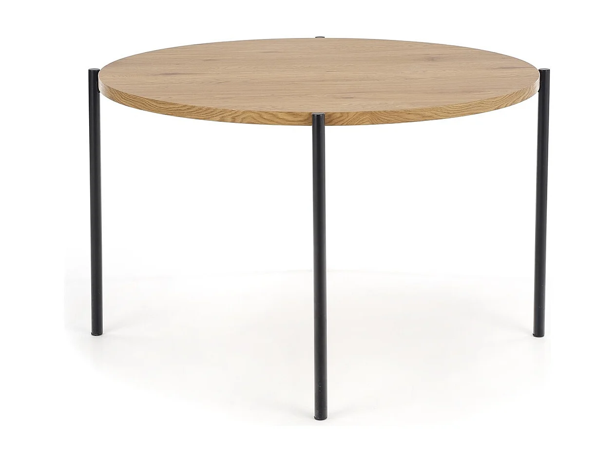 Esstisch Morgan (o120x76)/MDF&Metall/Braun&Schwarz