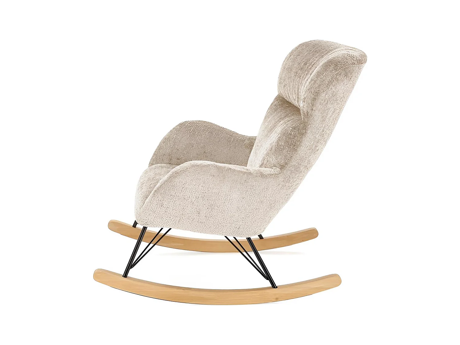 Fauteuil à bascule Castro/beige
