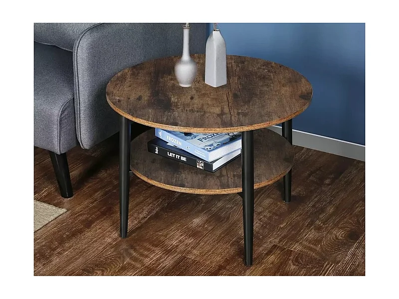 Couchtisch Ella Lux/Platte&Metall/Braun