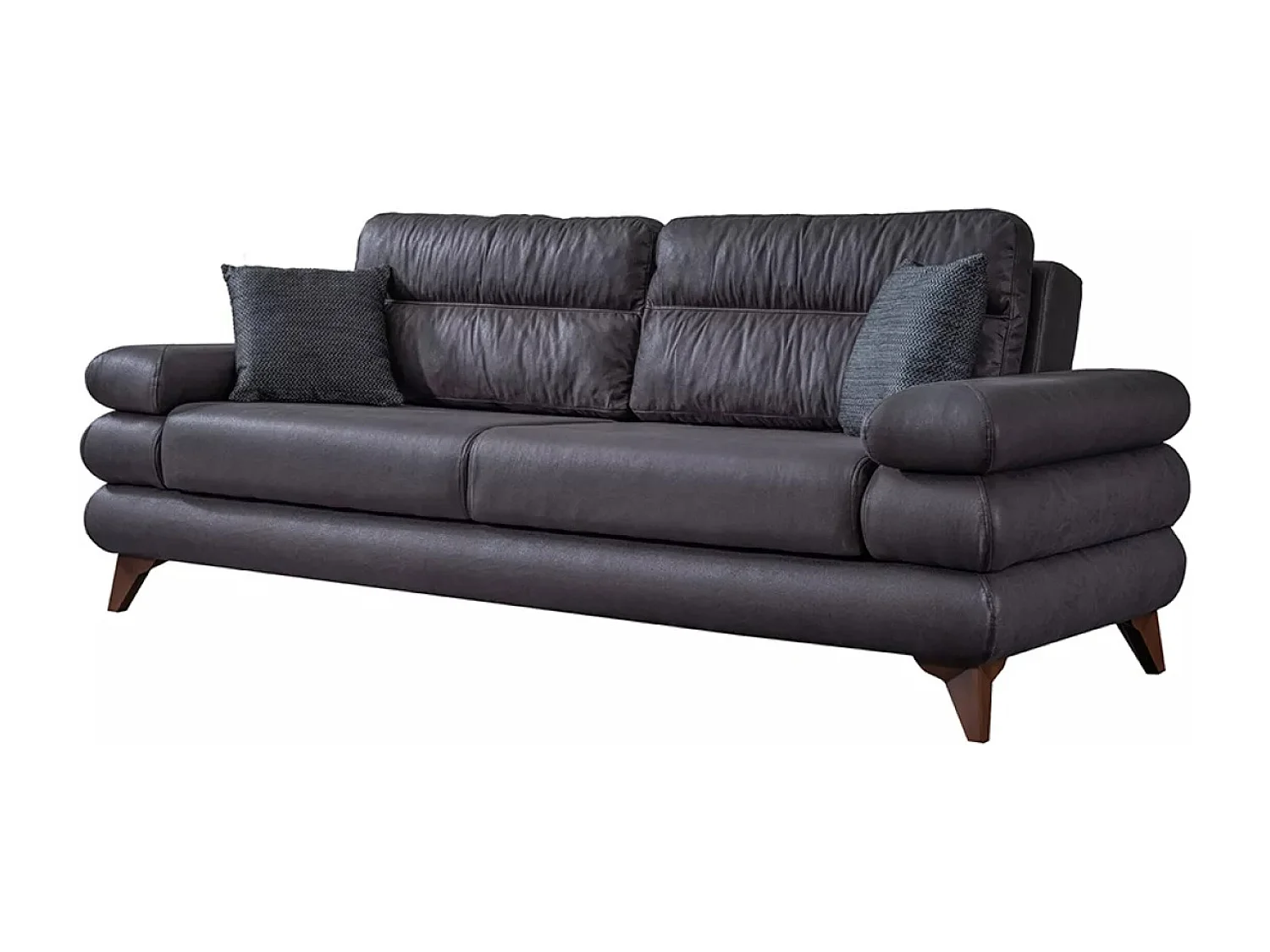 Divano Parma/Rivestimento in tessuto/Antracite/Disponibile in magazzino