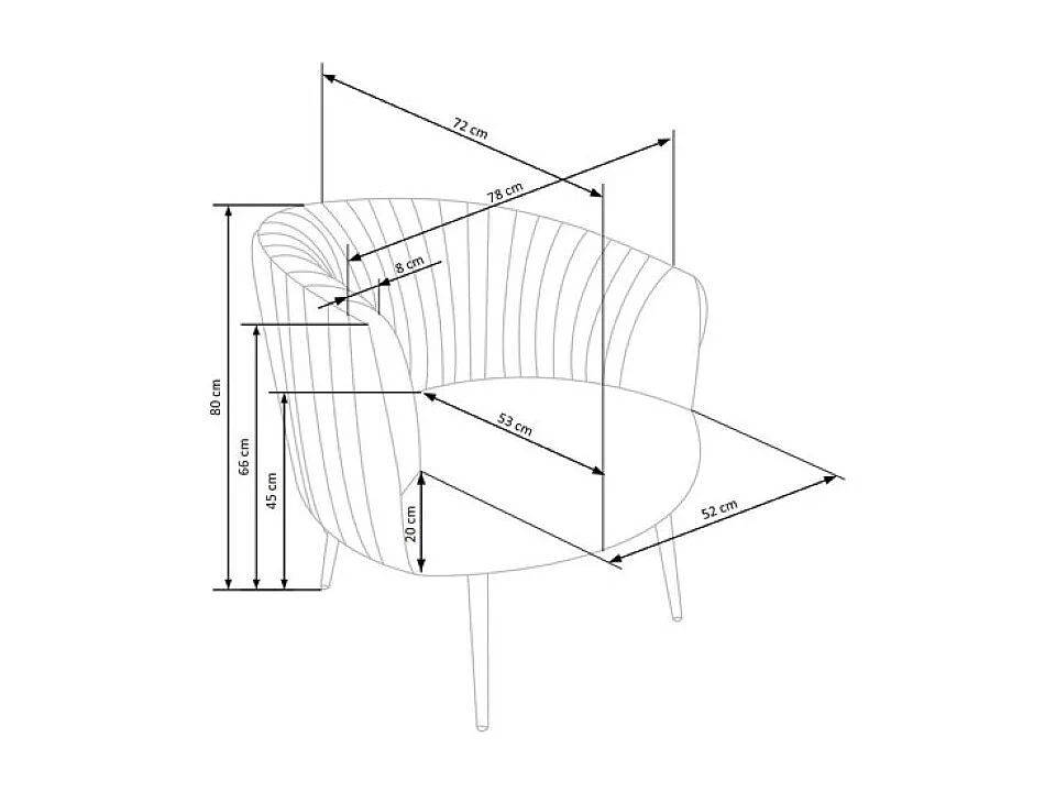 Relax Fauteuil Crown/Tissu/noire