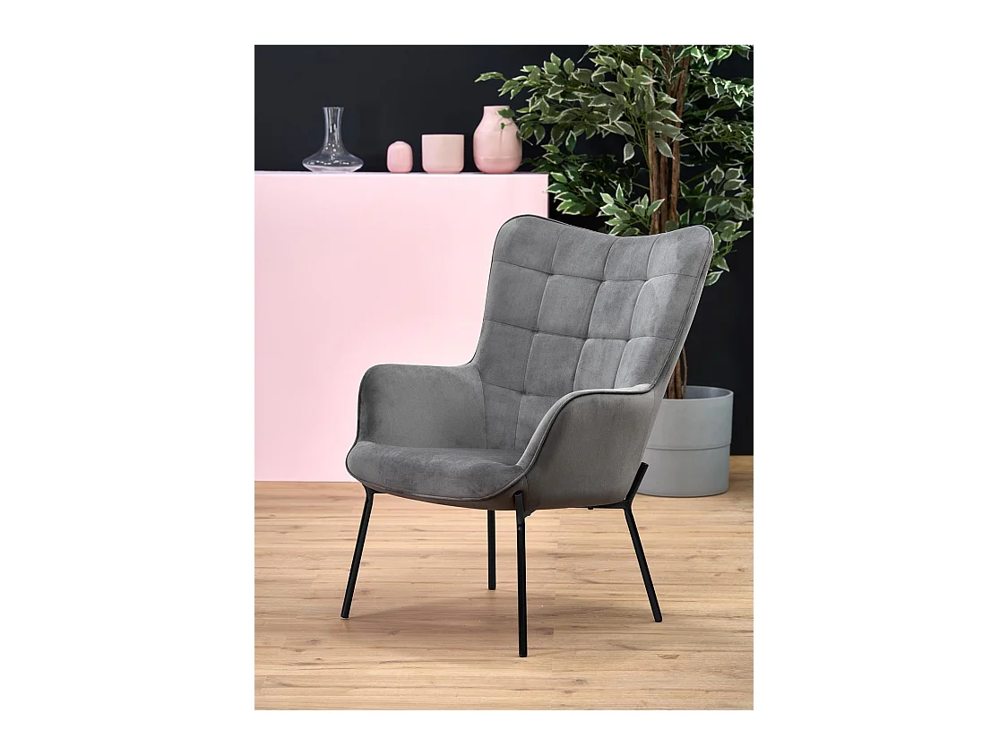 Relax Poltrona Castel/Tessuto/grigo