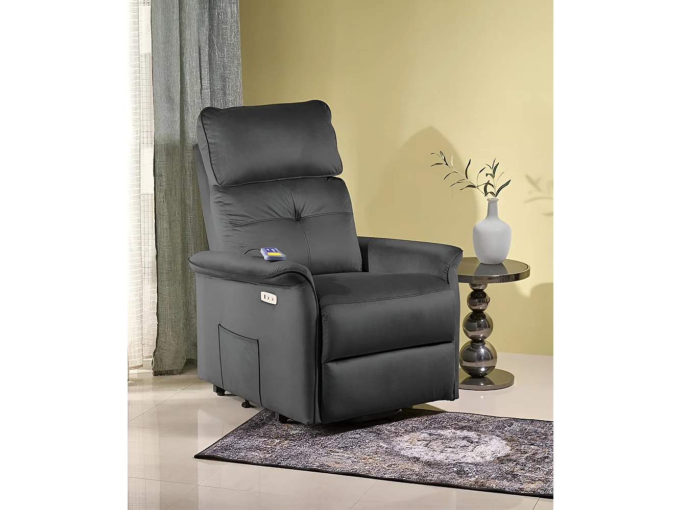 Relax Sessel Semir/Stoffbezug/Schwarz