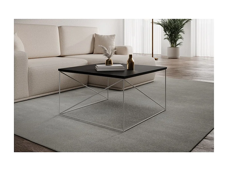 Couchtisch Elia Lux/Sperholz&Metall/Weiss&Schwarz