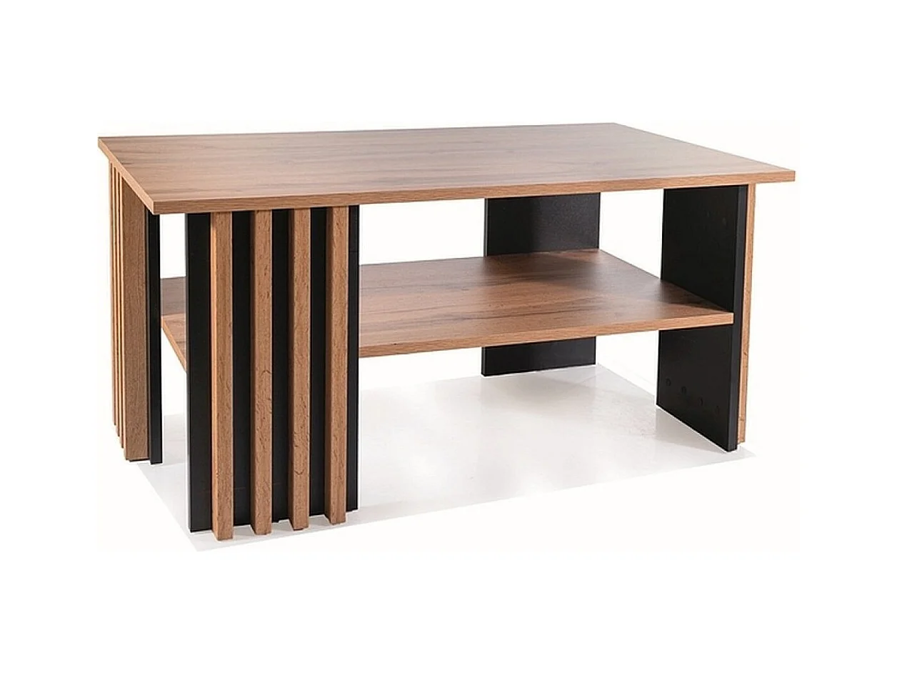 Tavolino Evita/Legno/Marrone e Nero