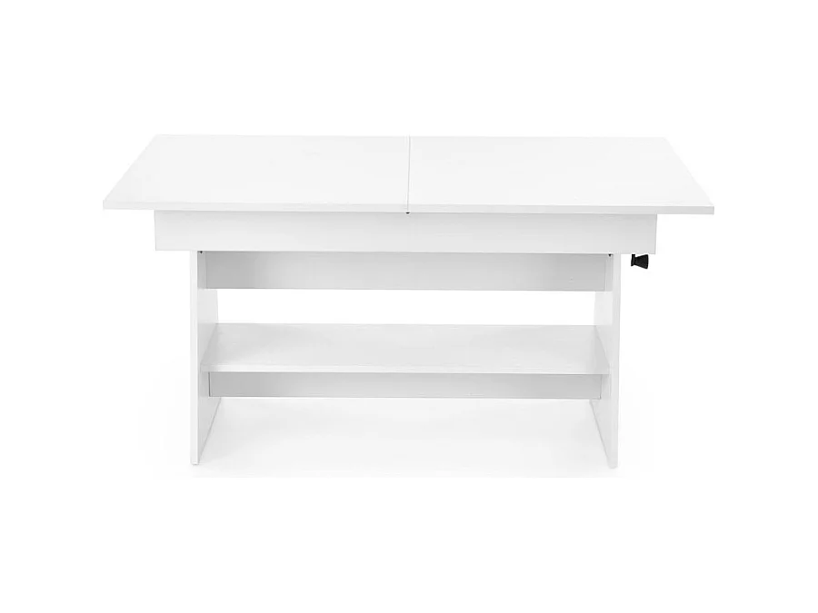 Tavolino Erika/piano mobile/allungabile/Bianco