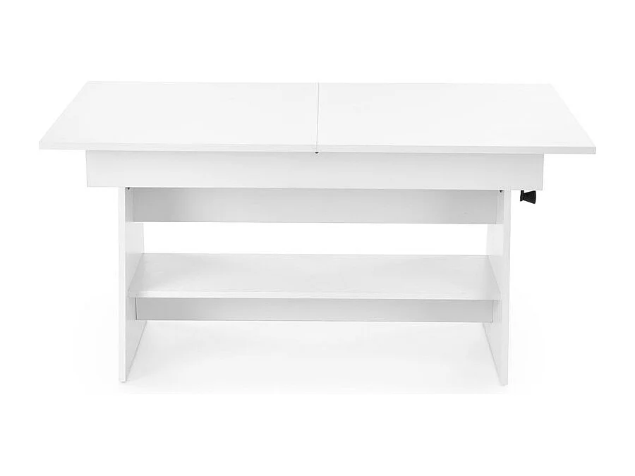 Tavolino Erika/piano mobile/allungabile/Bianco