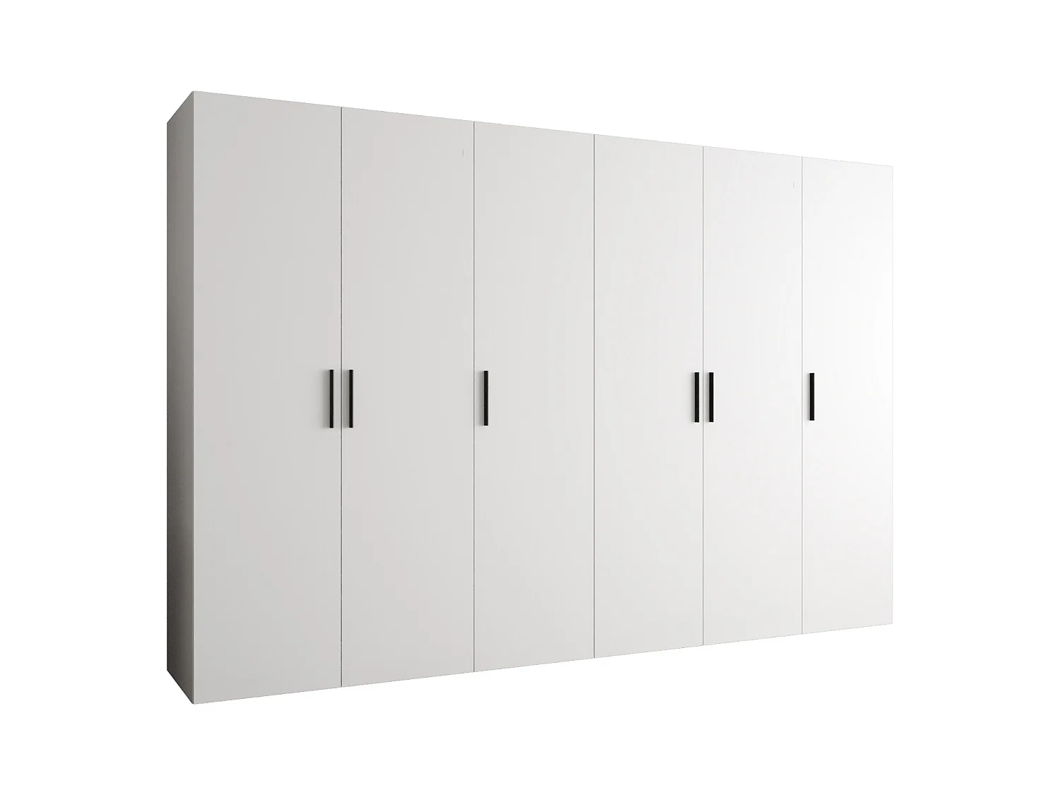 Armoire à portes battantes Bari 1 202/300/52 6 portes (blanc)