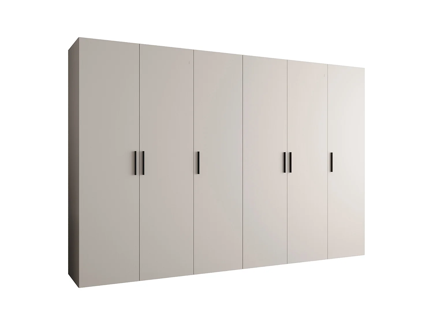 Armoire à portes battantes Bari 1 202/300/52 6 portes (cachemire)