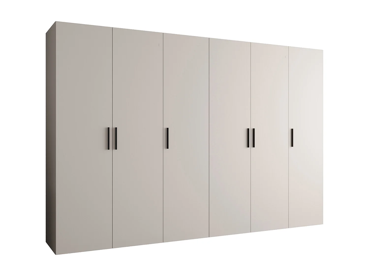 Armoire à portes battantes Bari 1 202/300/52 6 portes (cachemire)