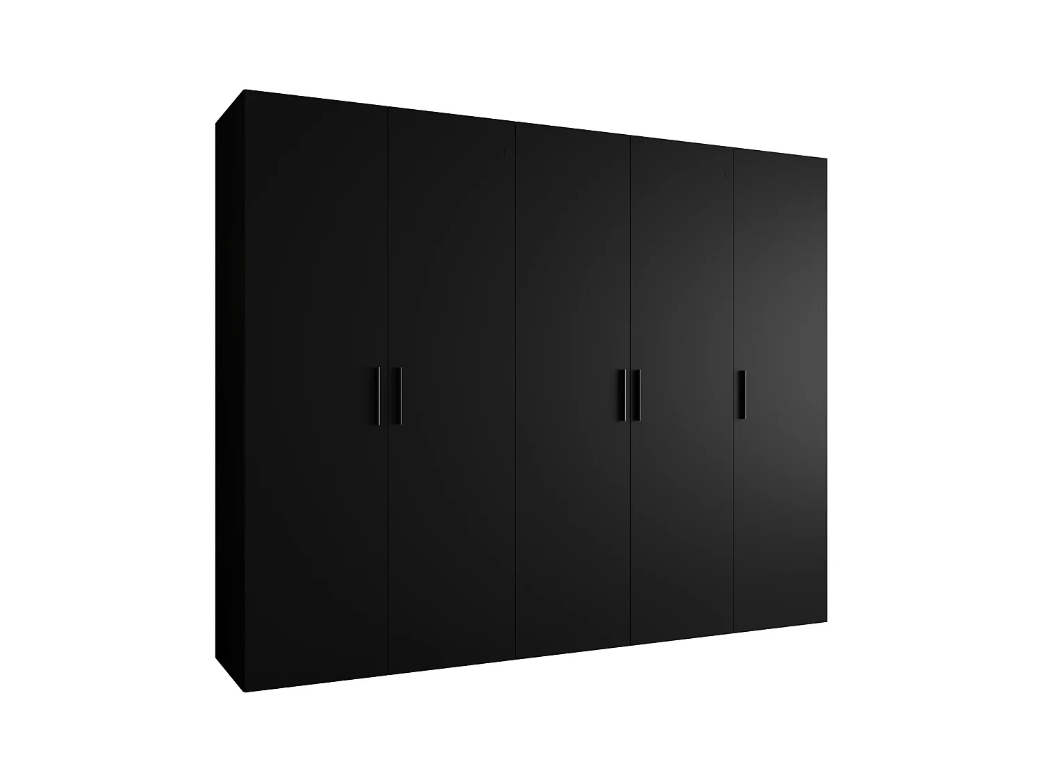 Armoire à portes battantes Bari 1 202/250/52 5 portes (noir)