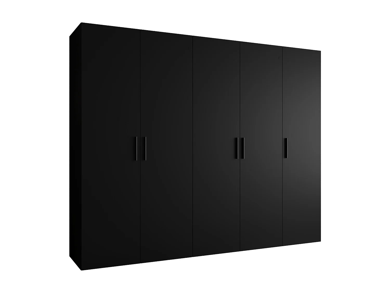 Armoire à portes battantes Bari 1 202/250/52 5 portes (noir)