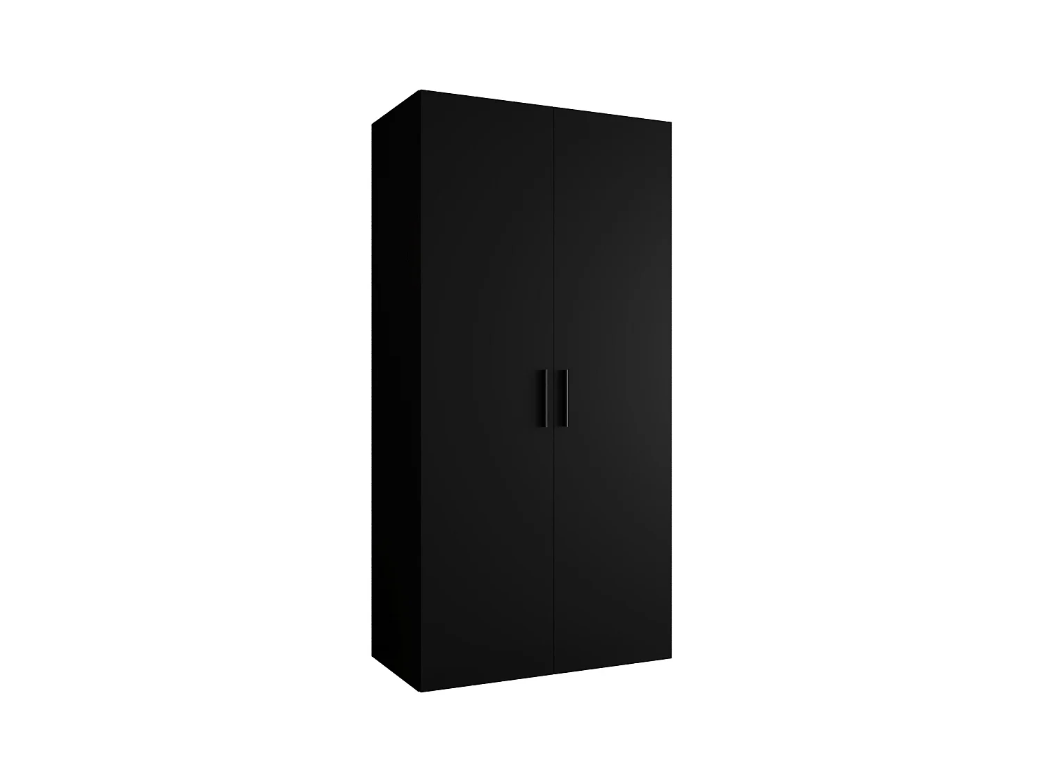 Drehtürenschrank Bari 1 202/100/52 2-türig (Schwarz)