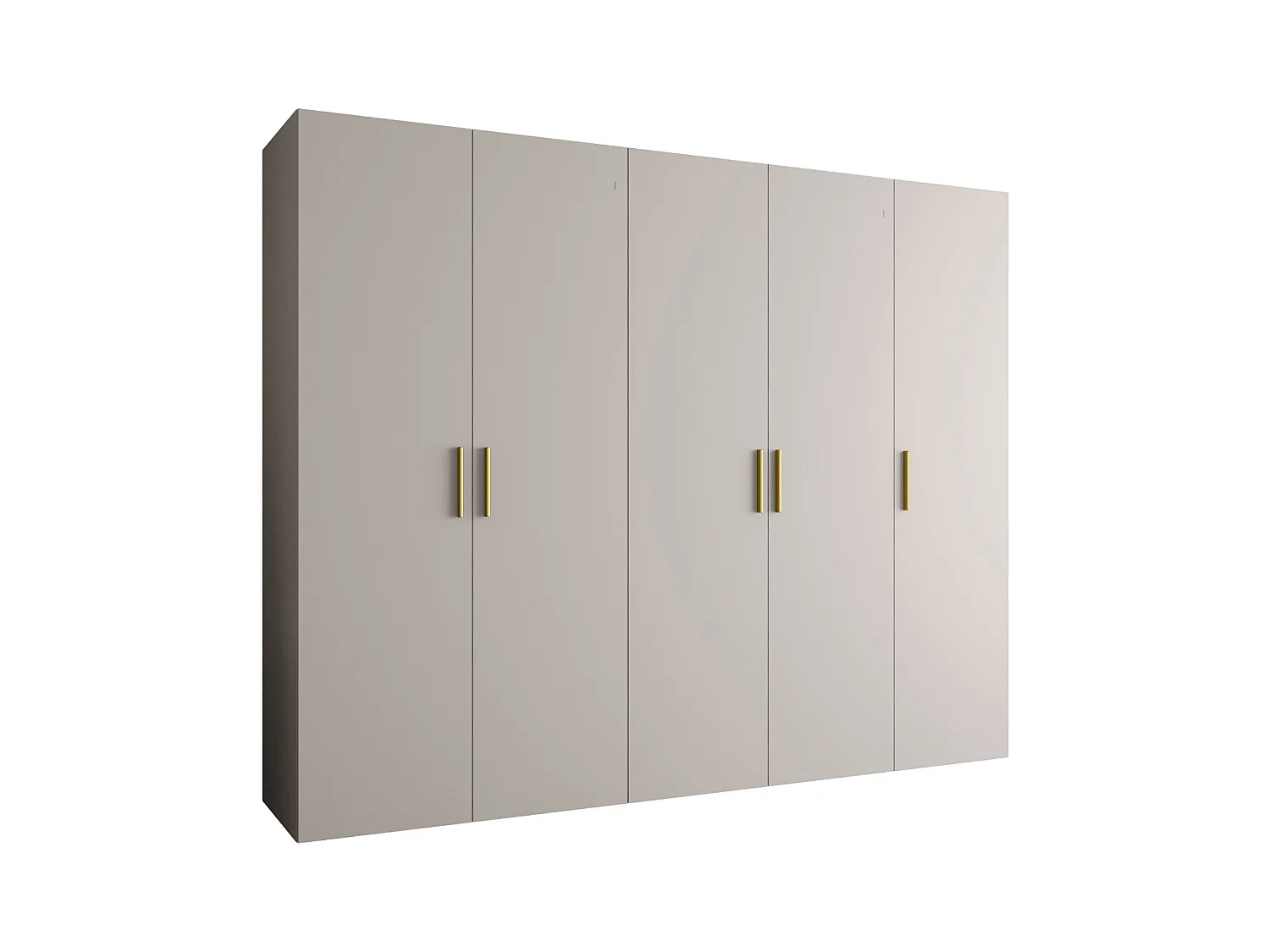 Armoire à portes battantes Bari 1 202/250/52 5 portes (cachemire)