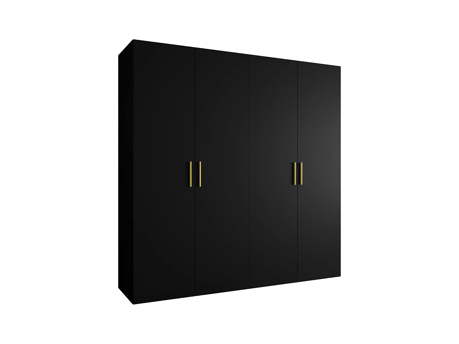 Armoire à portes battantes Bari 1 202/200/52 4 portes (noir)