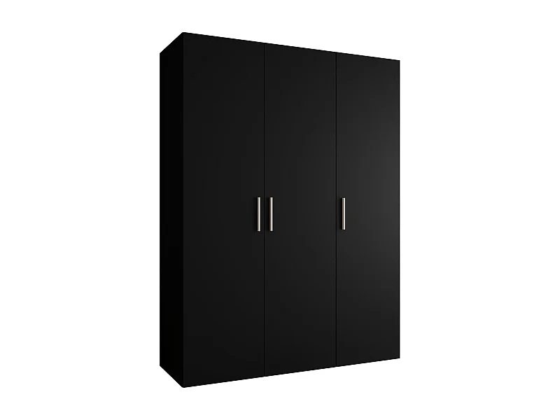 Armoire à portes battantes Bari 1 202/150/52 3 portes (noir)