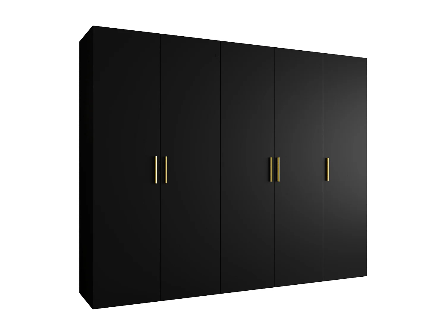 Armoire à portes battantes Bari 1 202/250/52 5 portes (noir)