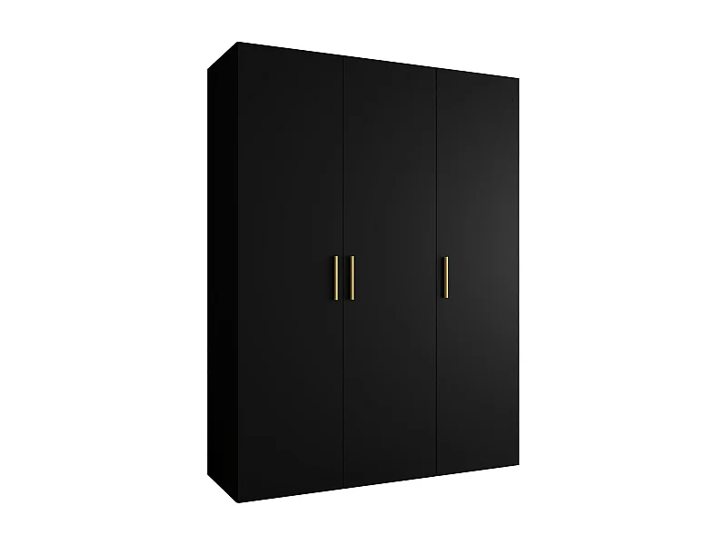Armoire à portes battantes Bari 1 202/150/52 3 portes (noir)