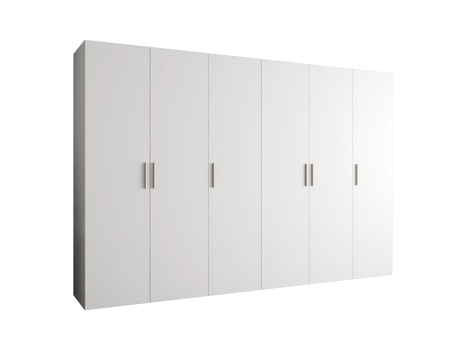 Armoire à portes battantes Bari 1 202/300/52 6 portes (blanc)