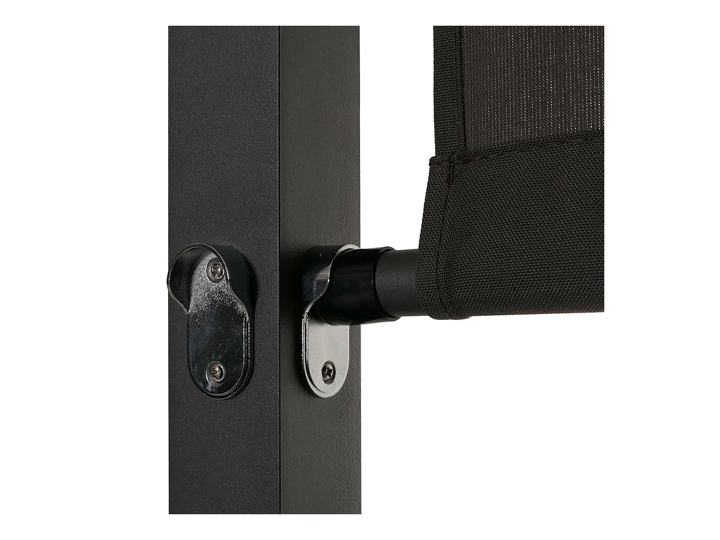 Lounge-Gartenliege MCW-M63b, Dunkelgrau Polster dunkelgrau